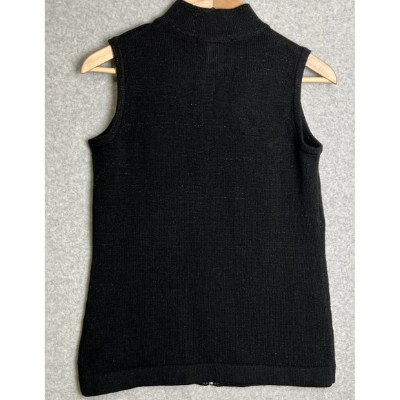Marisa Christina Christmas Sweater Vest Women's Size small Presents Gifts Black - Picture 6 of 6